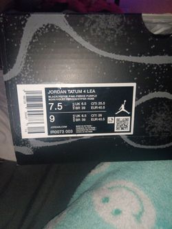 Jordan Tatum 4 LEA (SIZE 7.5)