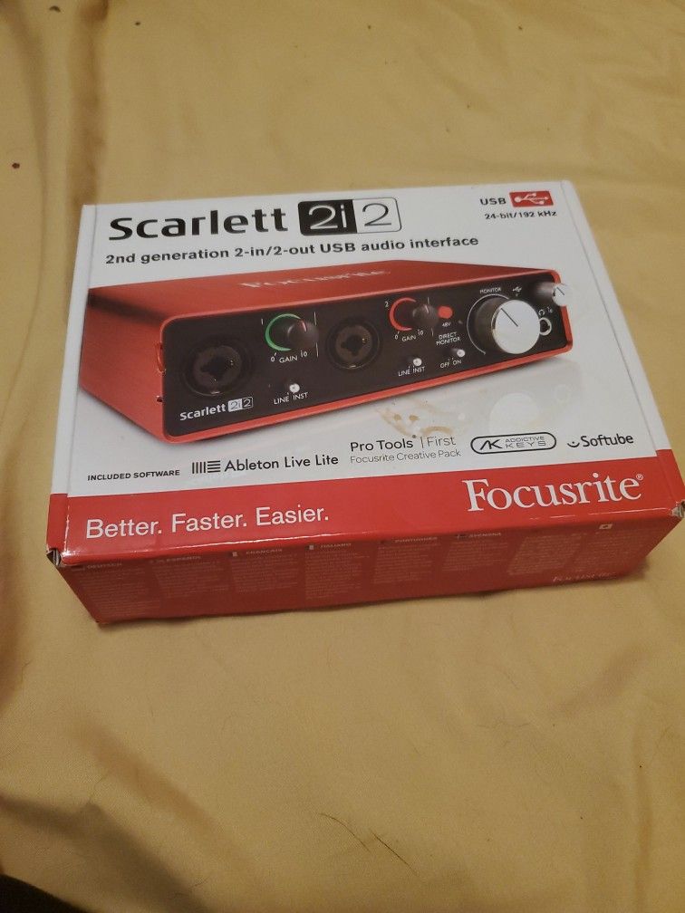 Scarlett 2i2 3rd Gen Audio Equipment