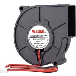 Wathai DC Centrifugal Fan 12V 75mm x 30mm Brushless Cooling Turbo Blower Fan