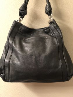 Makowski black leather handbag 👜