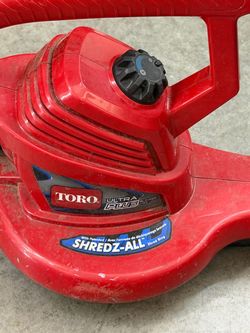 Toro electric leaf blower/vac