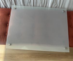 Frosted glass dry-erase board