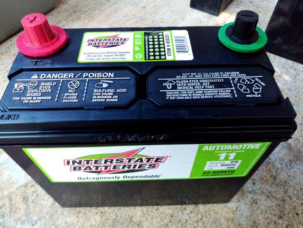 Interstate group 51R car truck battery perfect condition