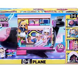 Brand New LOL Surprise OMG Remix 4-in-1 Airplane Plane 