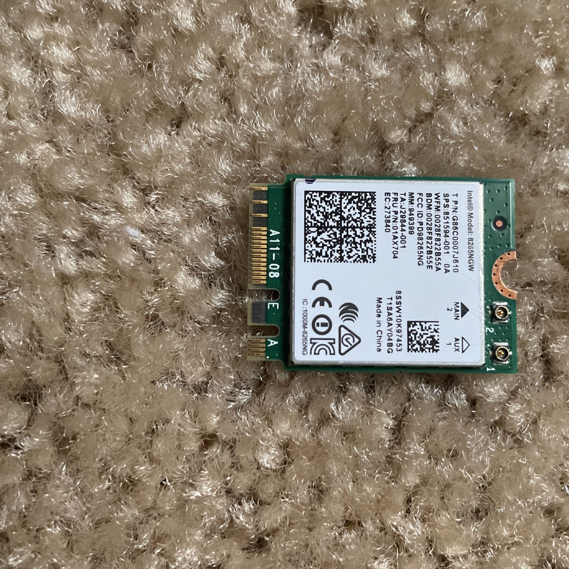 Dual Band Wireless- AC 8AC NGFF Wifi Card USE FOR Intel 8265 AC AC8NGW M.2 NGFF 2.4/5GHz Bluetooth 4.2 Wireless WiFi Card 867 Mbps