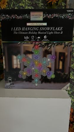 1 Led Hanging Snowflake 