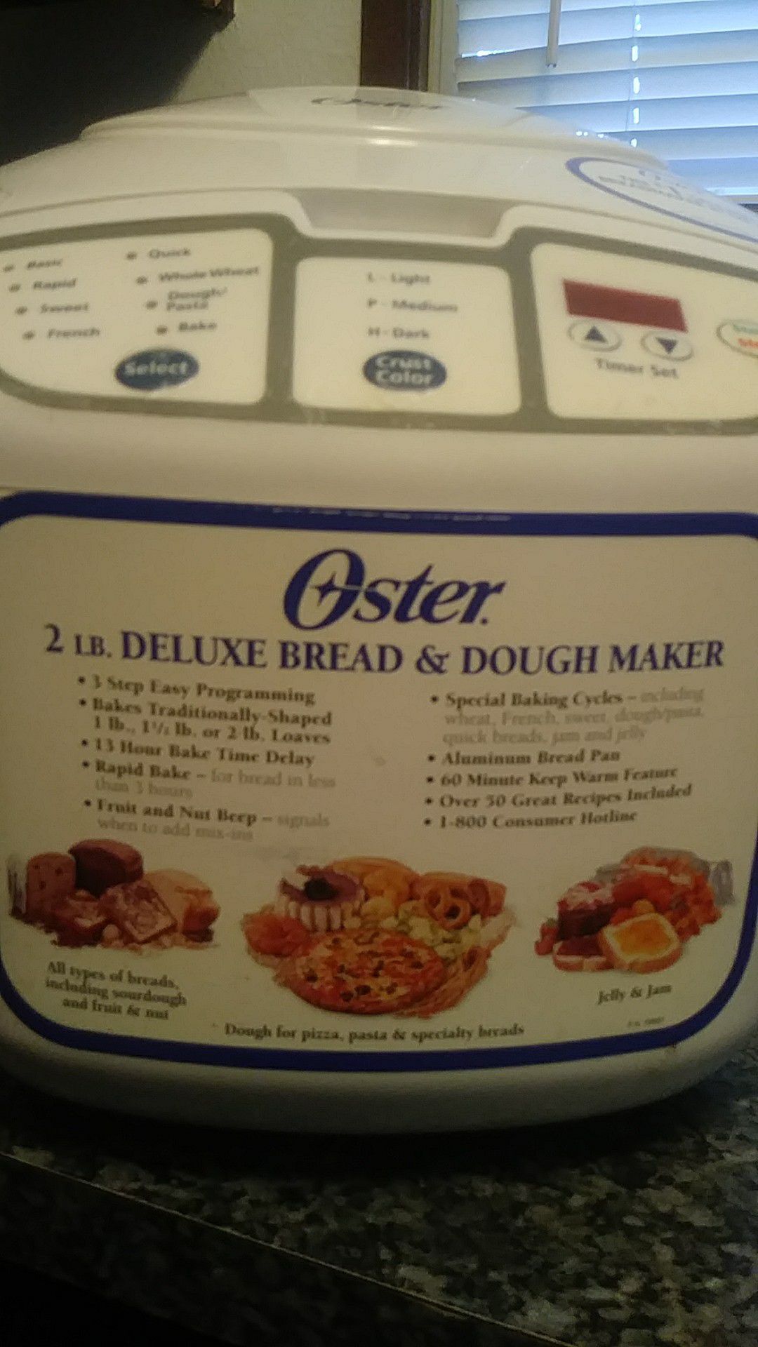 Oster 2lb deluxe bread and dough maker