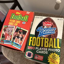Football Cards Unopened 1990