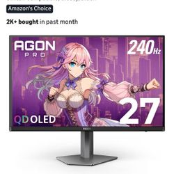 27" AOC Agon Pro 2k (1440p) OLED 240hz Monitor