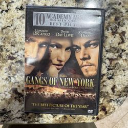 Gangs of New York DVD
