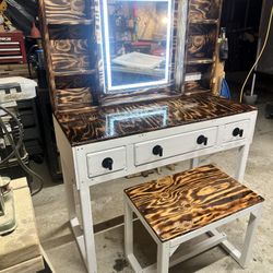 Rustic Wood Vanity 