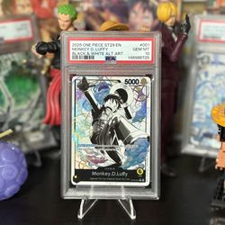 2026 One Piece Starter Deck St29-Egghead Monkey D Luffy Black & White Alternate Art PSA 10 One Piece TCG 
