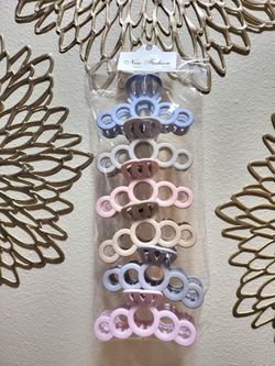 Women's Round Circle Crown Hair Claw Clips Multicolor