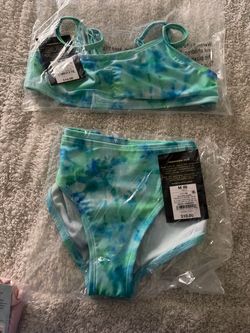 Girls Tie-Dye Two-Piece Swimsuit Size M (8)