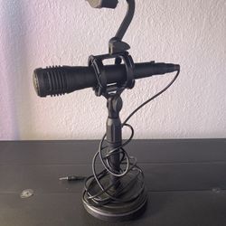 Microphone And Stand With Phone Mount 