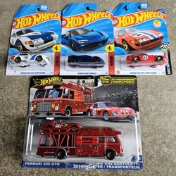 Hot Wheels Premium Team Transport Ferrari Set + 3 Mainlines (VALENCIA) $40