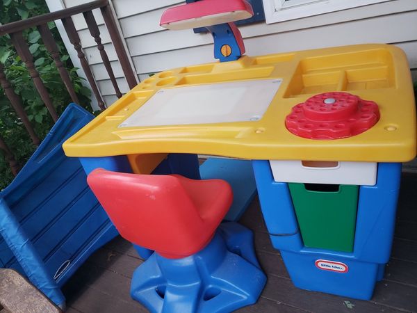 Little Tikes Art Desk With Swivel Chair Sold For Sale In South