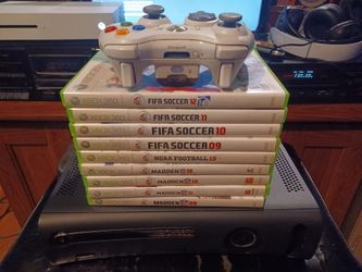 120GB XBOX 360 FUTBOL-FOOTBALL GAMES SYSTEM $160 FINAL PRICE READ DESCRIPTION AND SEE ALL PICTURES