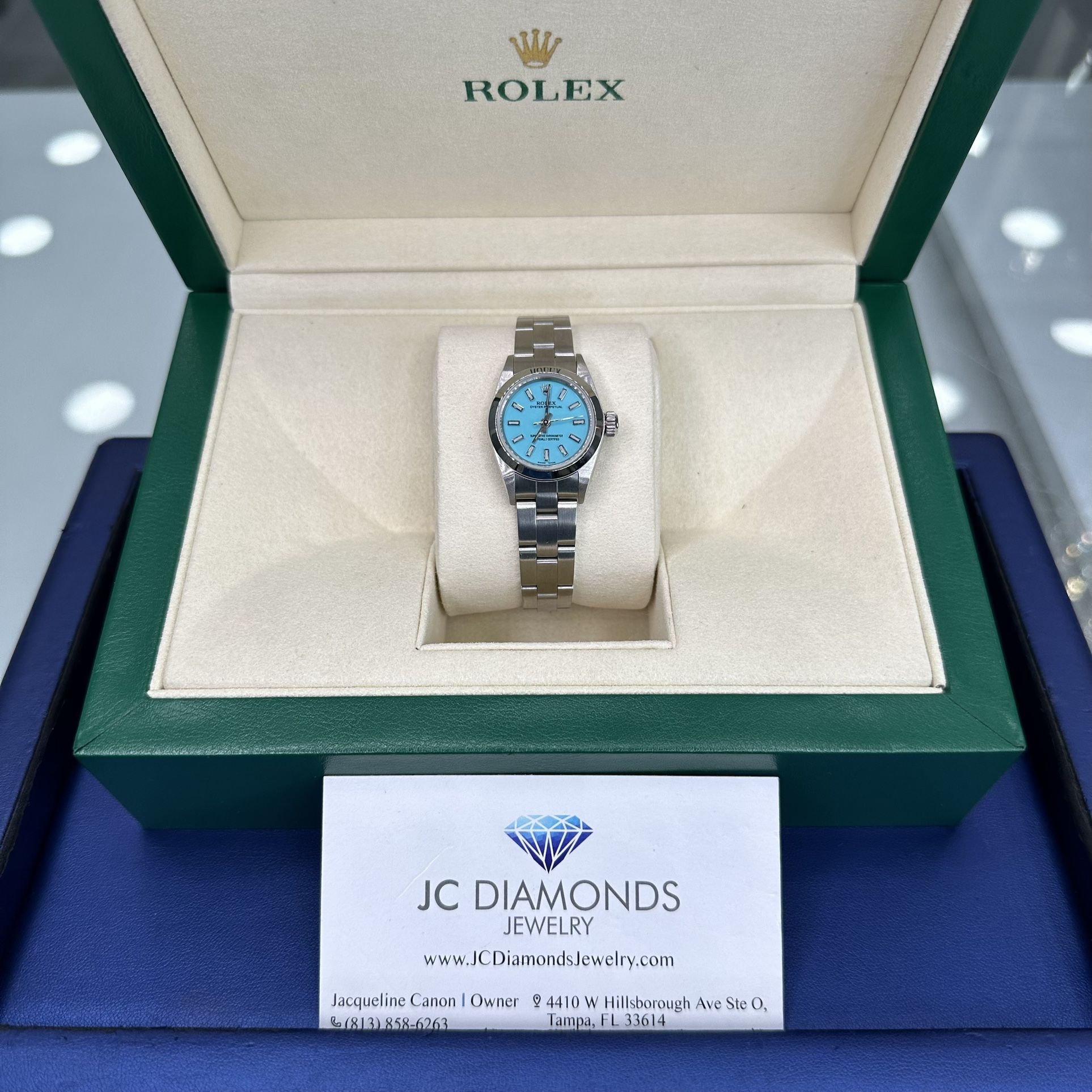 Watch 26 Mm Rolex Tiffany Color Dial