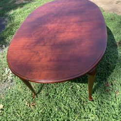 I'm selling an elegant, like-new table; it's just the table for 8 to 10 chairs. Best offer.