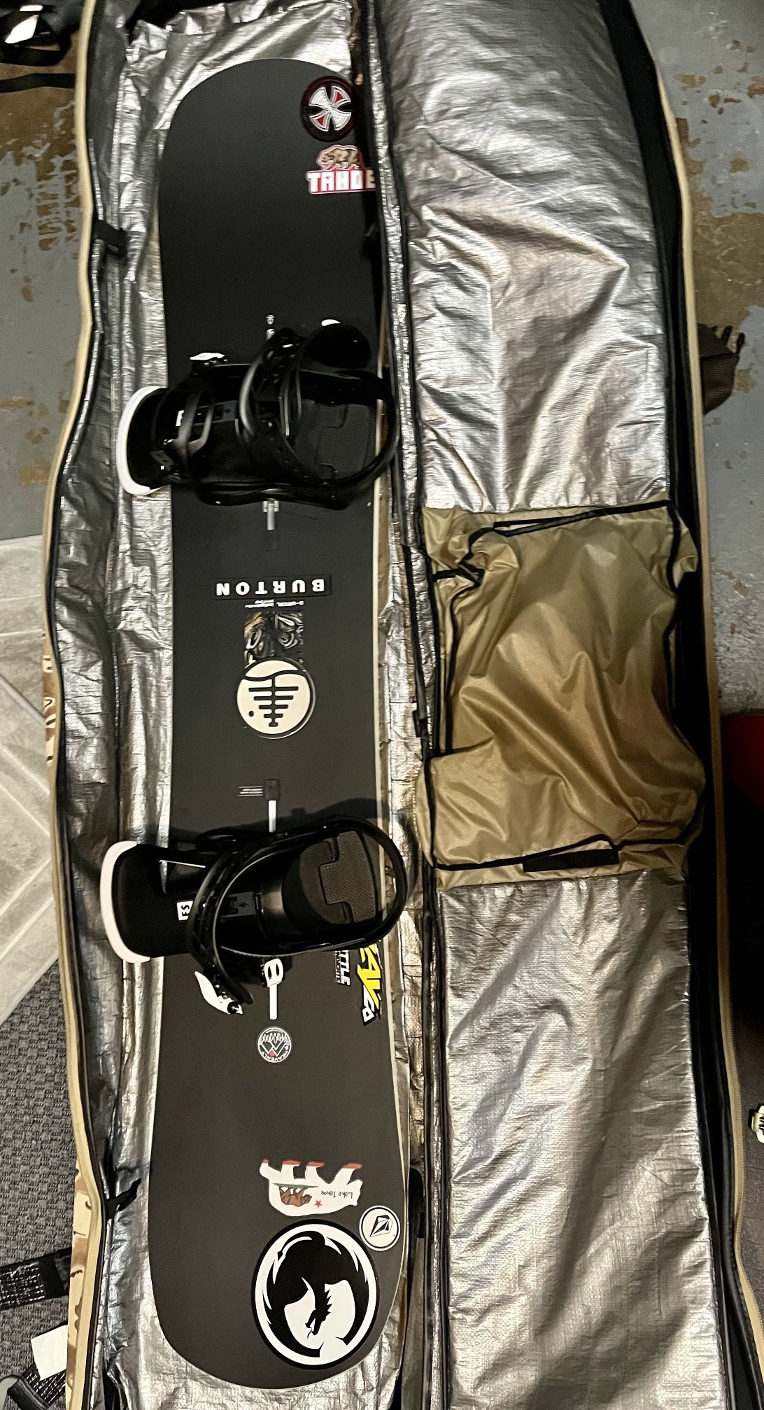 Snowboard With Bag