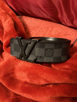 All black Louis Vuitton belt