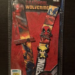 SDCC 2024 Exclusive Monogram Deadpool Wolverine Lanyard And Pin Set