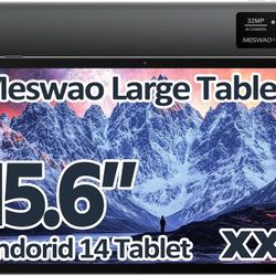 15.6 Inch Android 14 Tablet, 2025 Large Tablet with1080 IPS HD Display Big Screen