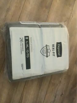 Depends Real Fit Men’s L - XL underwear - 26 count