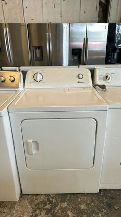 Amana White Basic Dryer - Automatic Dry