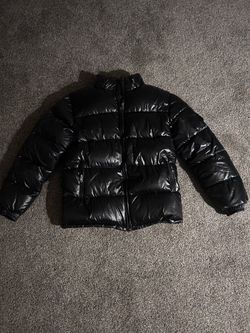 Black Moncler Glossy Puffer Jacket