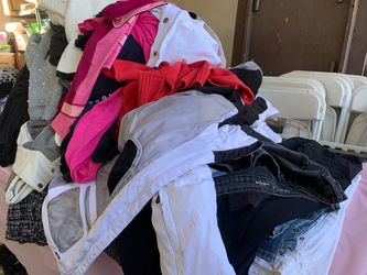 womans gently used clothes lots of bikinis and everyday wear! DM for address/details
