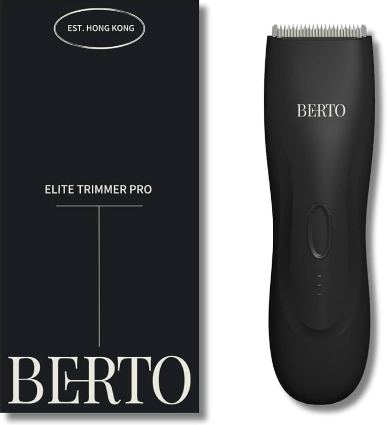 NEW Berto Elite Trimmer PRO, Best LED Spotlight Body Trimmer, IPX6 Waterproof for Wet/Dry Use