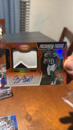 2022 Panini Certified Freshman Fabric Breece Hall RPA /149