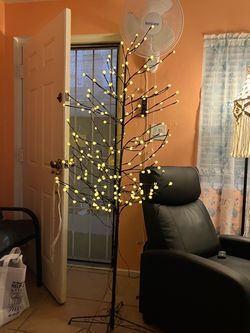 LED lit up tree indoor decor
