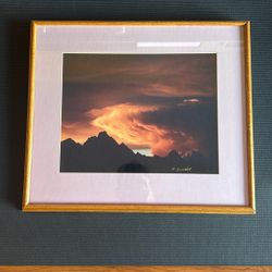 Sunset Grand Tetons Landscape Photograph