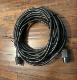 50 Foot 12/3 Heavy Duty SO Cord - Edison Male to Female Extension Cable (Hubbell Ends) Excellent condition 50-foot heavy-duty 12-gauge SO power cord w