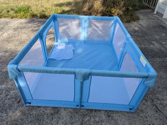 Costway Baby Joy Baby Play Pen Playpen / Play Yard Playyard 59"x75"