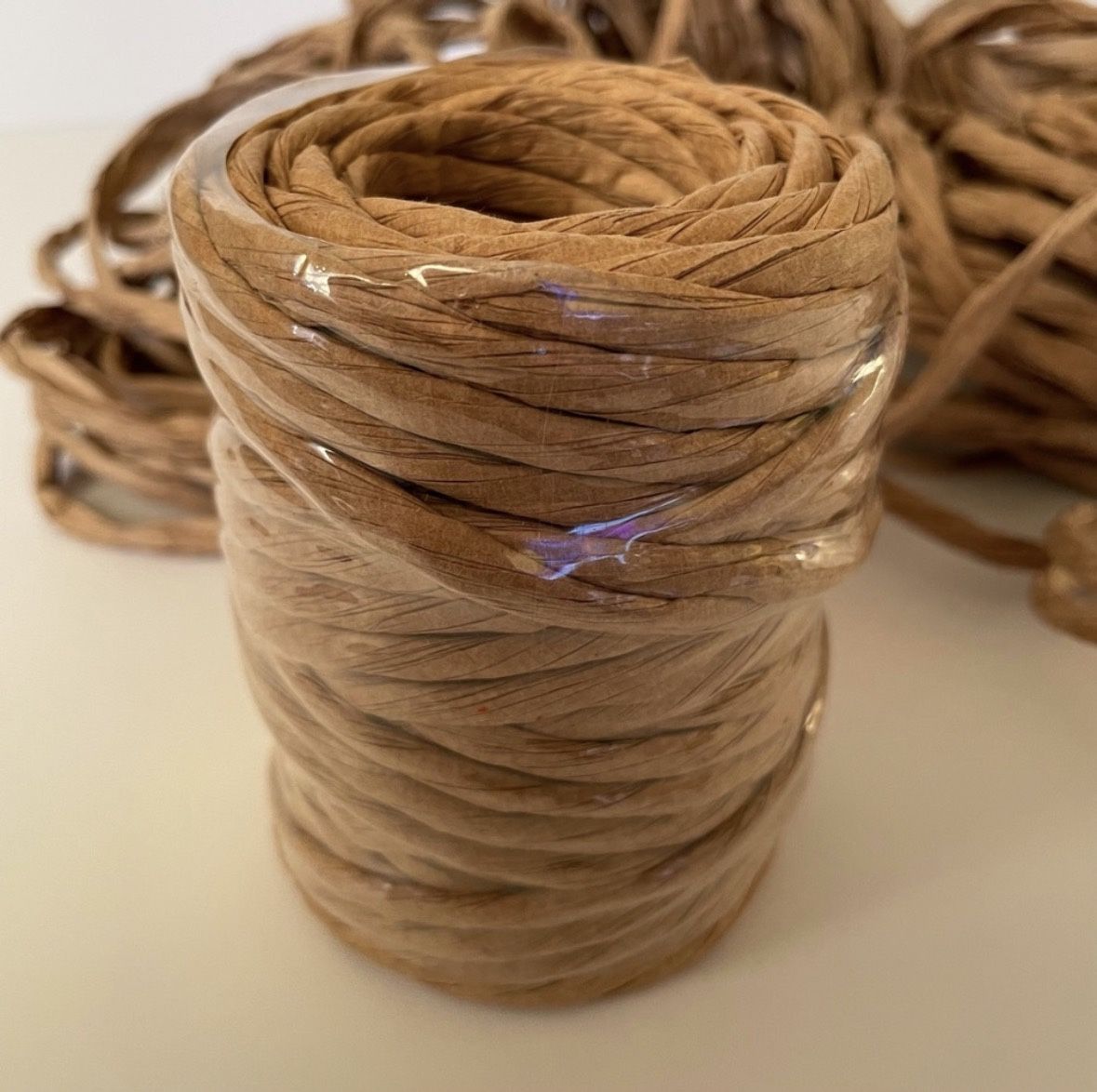 1 Paper Raffia Natural Color Roll