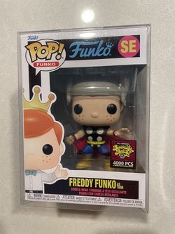Freddy Funko as Thor Funko Pop *MINT* 2022 Blacklight Battle Fundays Box Fun LE4000 Exclusive Marvel