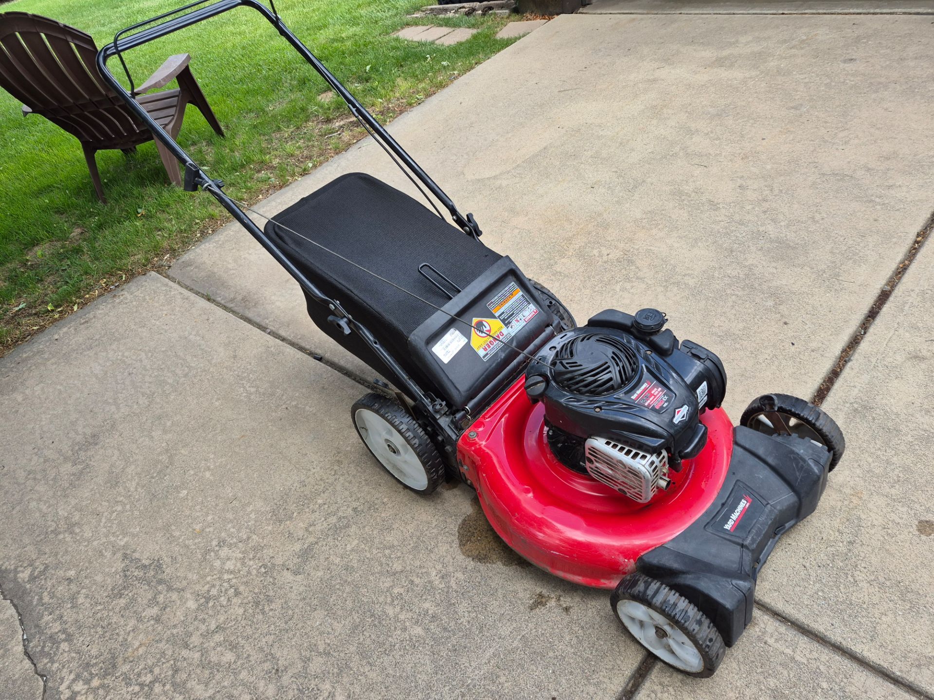 YardMachines High Wheel Push Mower, Lawnmower