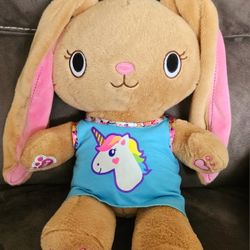 Build A Bear Plush Kabu Pawlette Brown Bunny Rabbit 17" Heart Stuffed Animal,