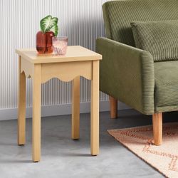 Wavy Accent Side Table Natural - Room Essentials