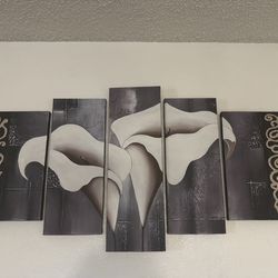 Large canvas 5 pc wall decor