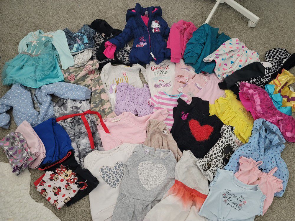 32 Pcs Toddler Girl Clothes | Girls Clothes Lot