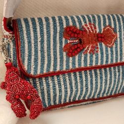 New Lobster Beaded Bag