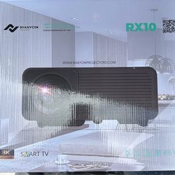 8K Smart Projector + 60–300” Screen (Brand New)