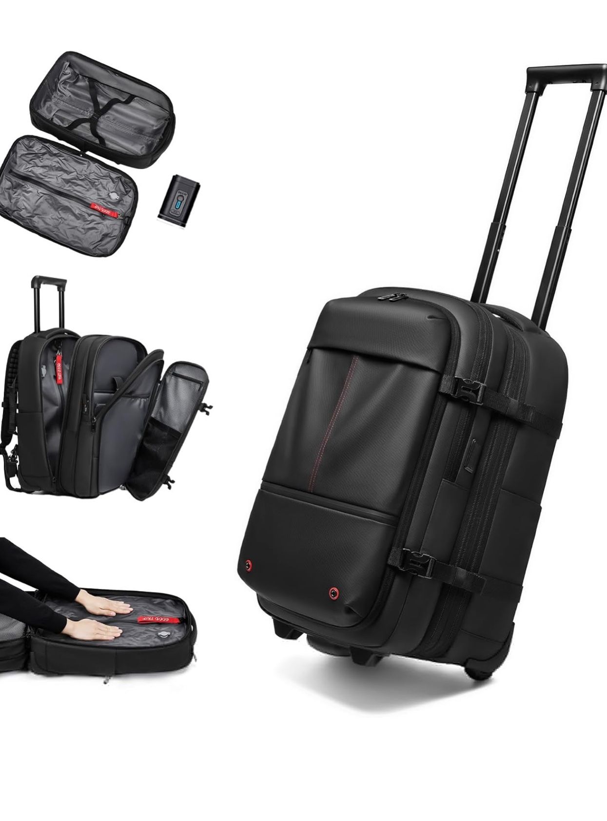 21” Carry On Luggage With Vacuum Seal