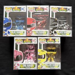 Brand New SIGNED Funko Pop Mighty Morphin Power Rangers