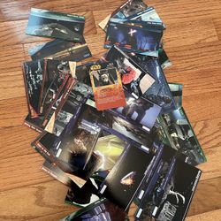 lot of vintage starwars and spawn cards